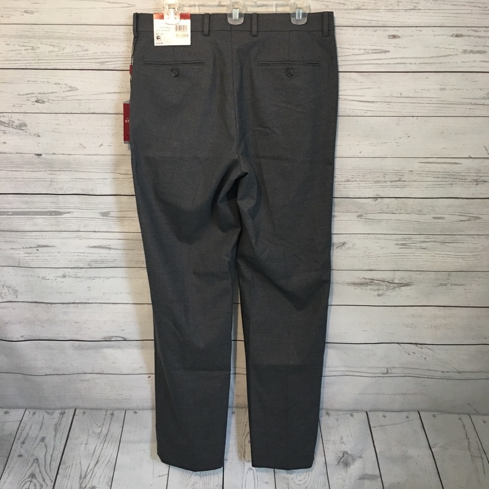 Alfani Grey Slim Fit Performance Stretch Pants 32 - Picture 4 of 5